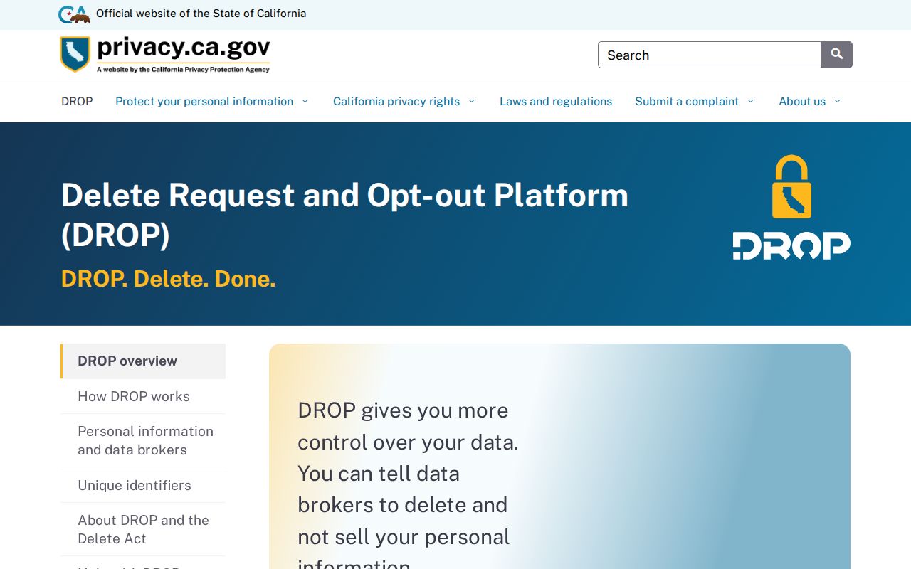 California data broker deletion route related to a San Francisco neighbors lookup