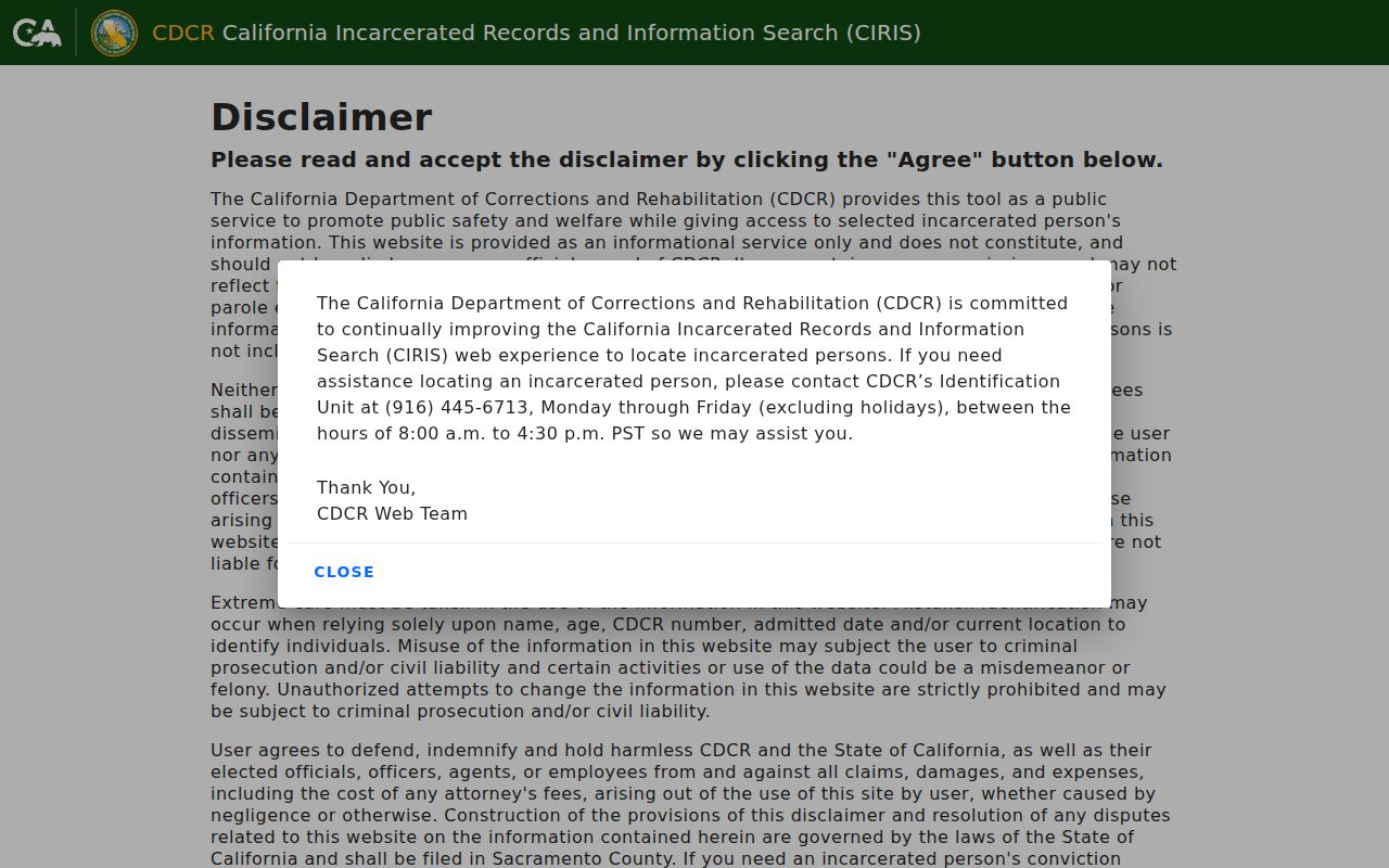 California incarcerated-person search supporting a San Francisco residents directory lookup